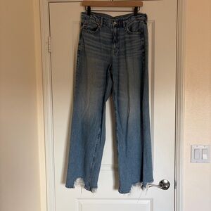 American Eagle Super High-Rise Baggy Wide Leg Jeans Size 8